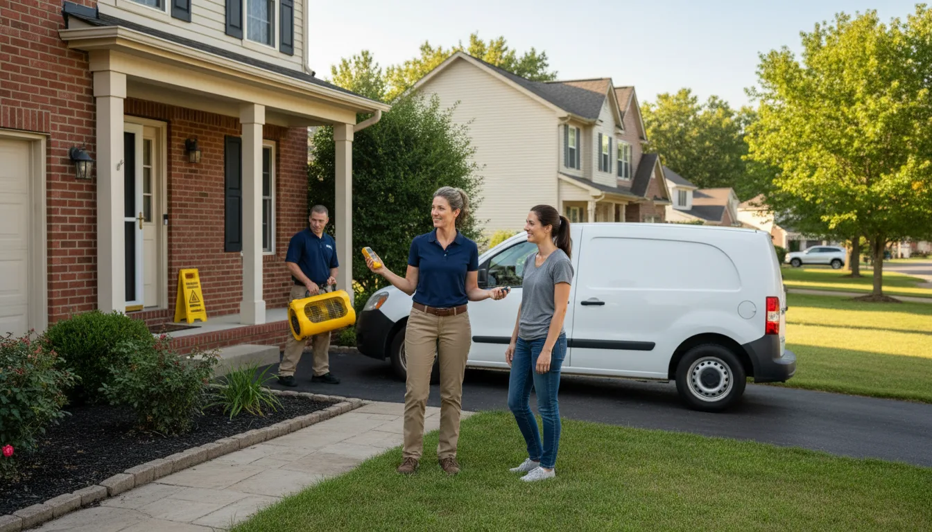 Water restoration image for Dehumidification And Cleanup Services in Lignum, VA